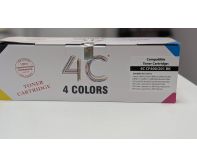 4C CF400A Black Toner Cartridge – High Yield, OEM Compatible, Genuine Replacement for Printers, High Yield, Vivid Color Output
